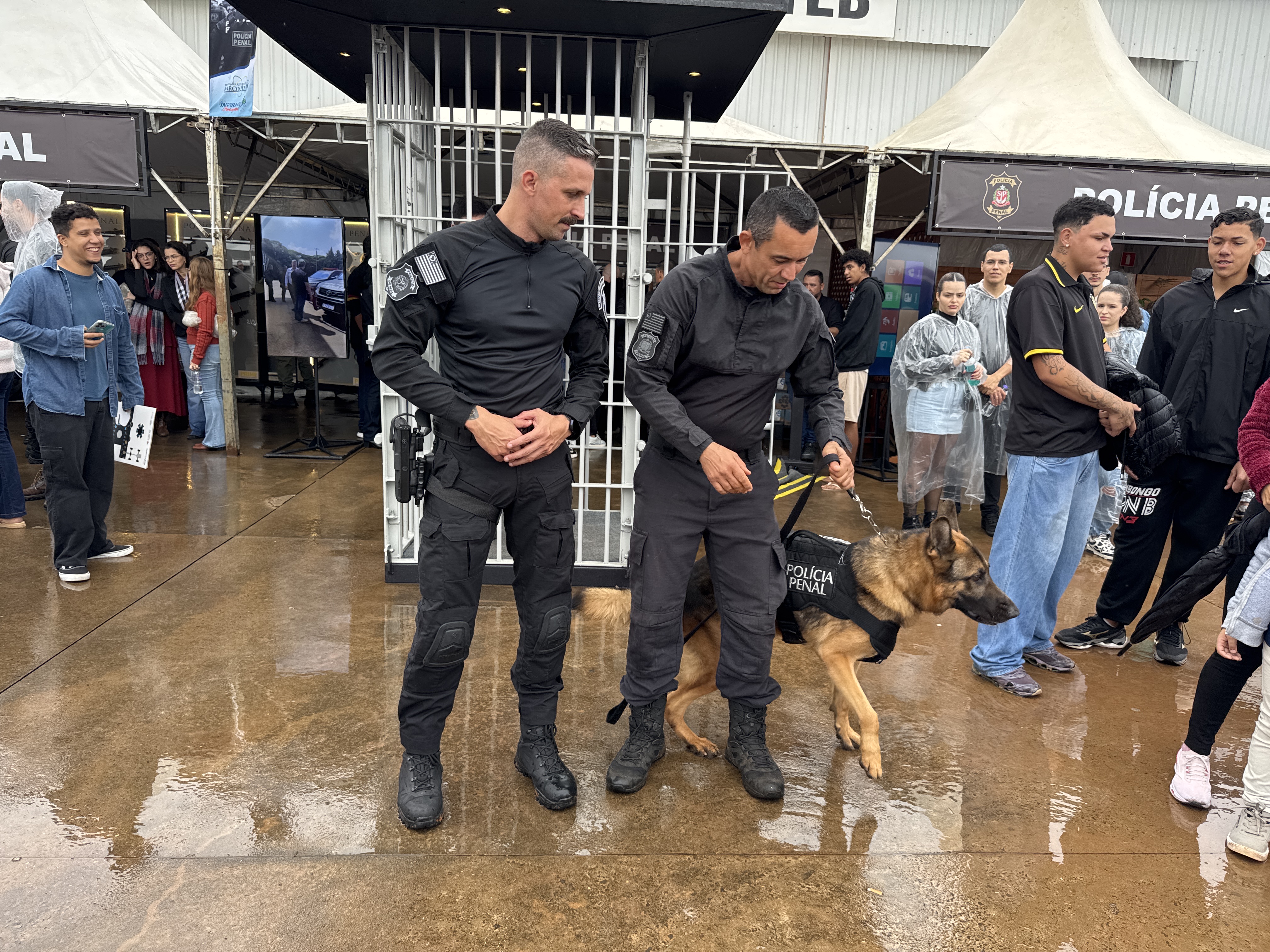 Polícia Penal do Estado de São Paulo apresenta seu trabalho ao público durante o Arraiá Aéreo 2026
